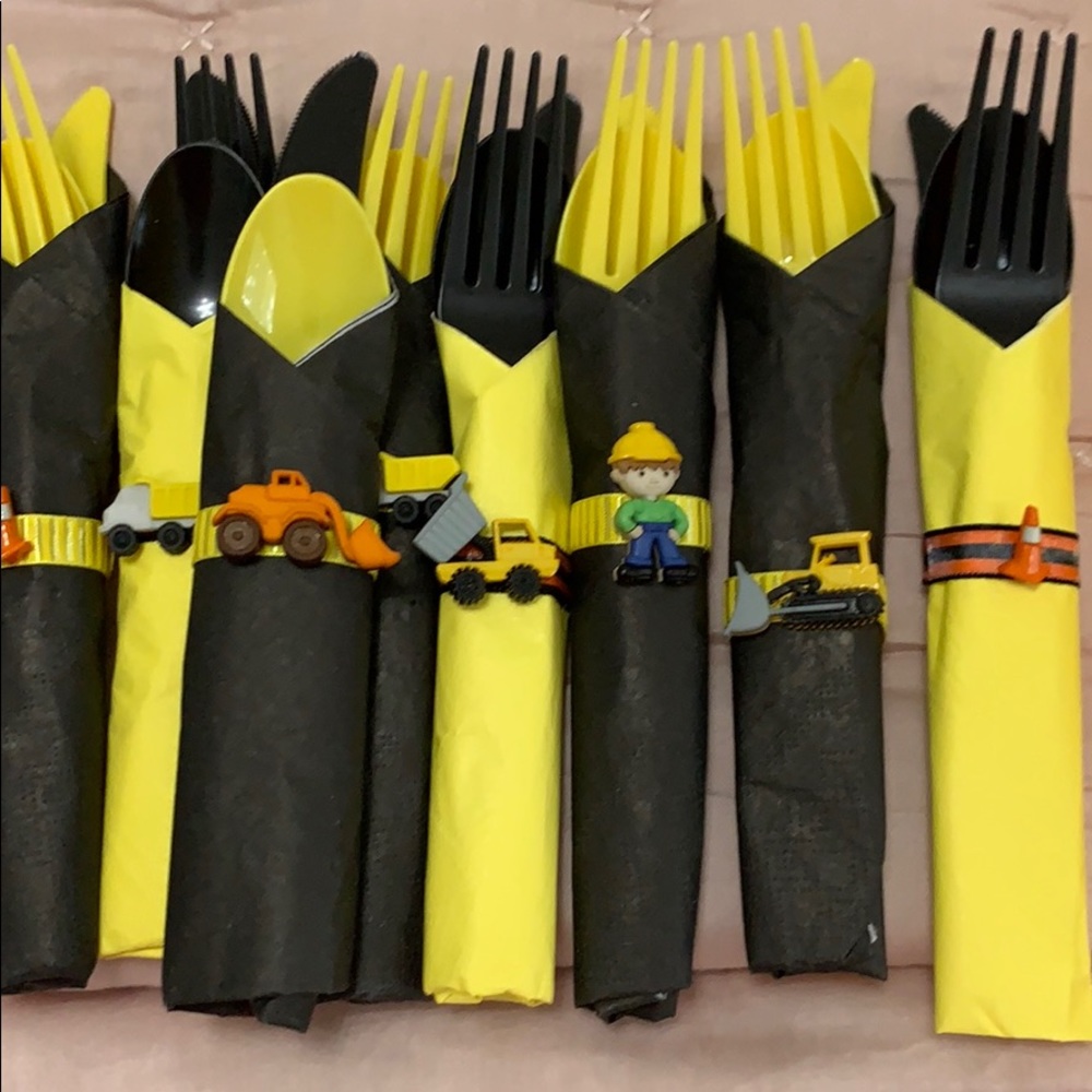 Cute construction utensils